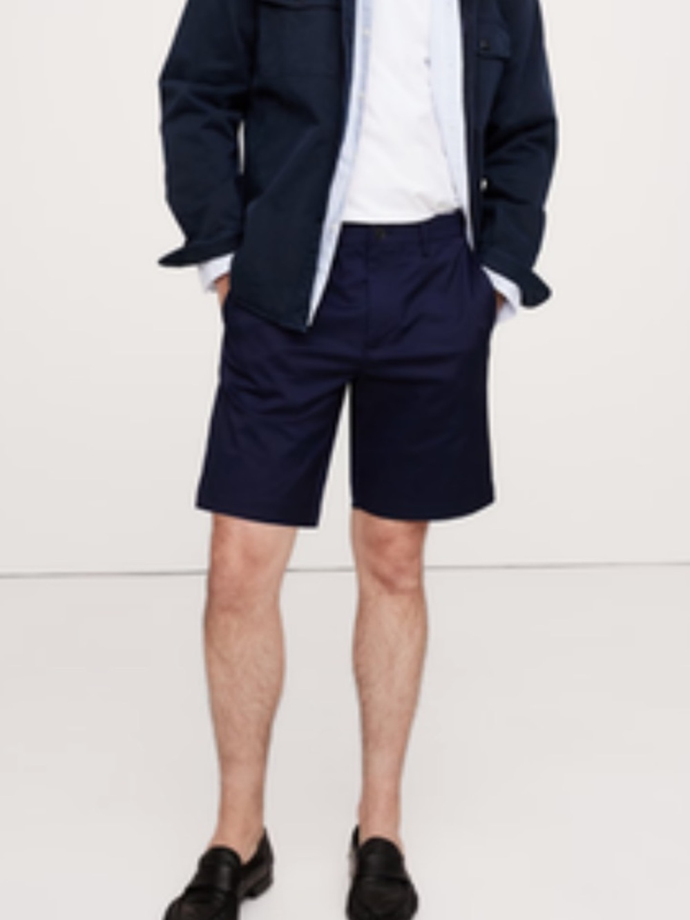 NWT Banana Republic Core Temp Short in Navy Blue